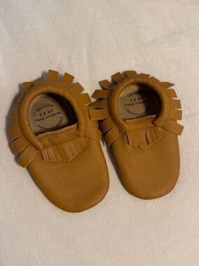 Brown Fringe Moccasin Baby Shoes - BirdRock Baby